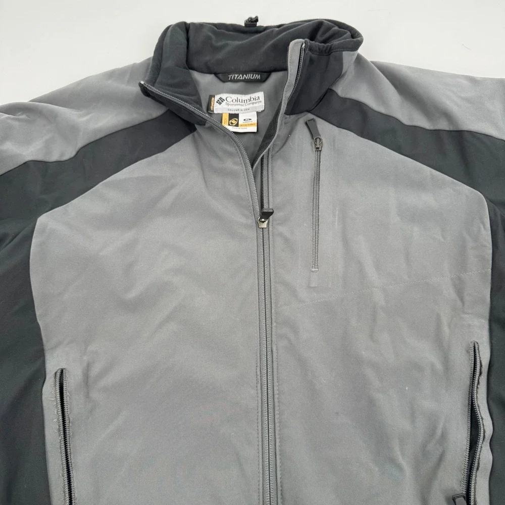 Columbia Titanium Omni Tech Women's Jacket XL Interchange Gray Outdoor‎ Coat